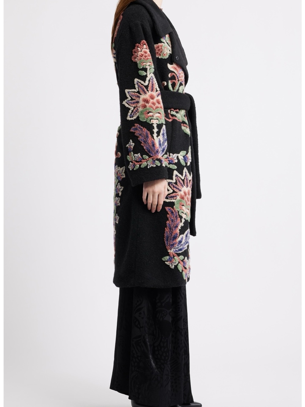 FARM Rio Marvelous Garden Embroidered Floral Fleece Coat – XS – NWT - Picture 4 of 15